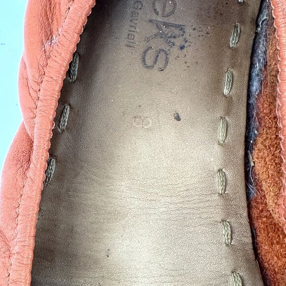 Tieks Classic Ballet Flats Poppy Orange Size 8 - Picture 14 of 15